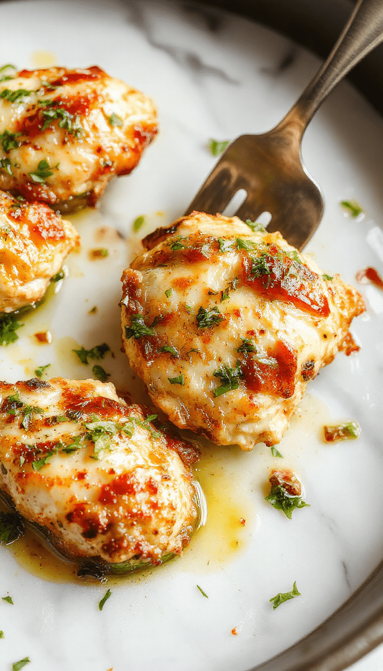 A vibrant and colorful Mediterranean chicken zucchini bake served directly on a rustic ceramic plate. The dish features tender chunks of golden-brown chicken nestled among slices of fresh green zucchini, cherry tomatoes, and crumbled feta cheese. The plating is garnished with chopped fresh herbs, with a drizzle of olive oil, showcasing a beautifully arranged, appetizing, and wholesome meal with a Mediterranean flair, set against a light wooden background.