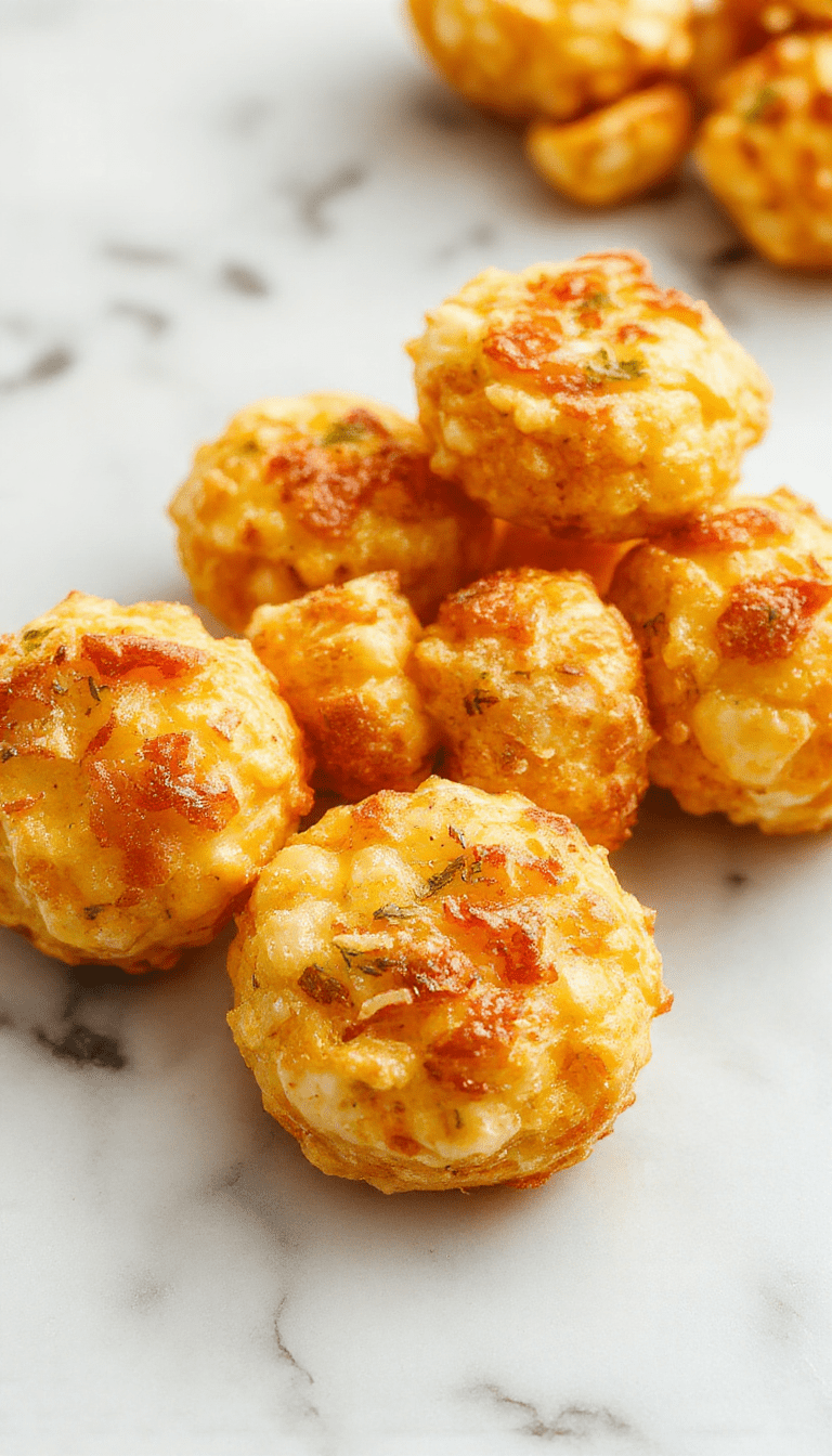 A close-up of golden-brown crispy corn cheese bites arranged on a white plate, garnished with chopped herbs, showing their crispy texture and melted cheesy interior, styled with a rustic background and vibrant yellow corn kernels.