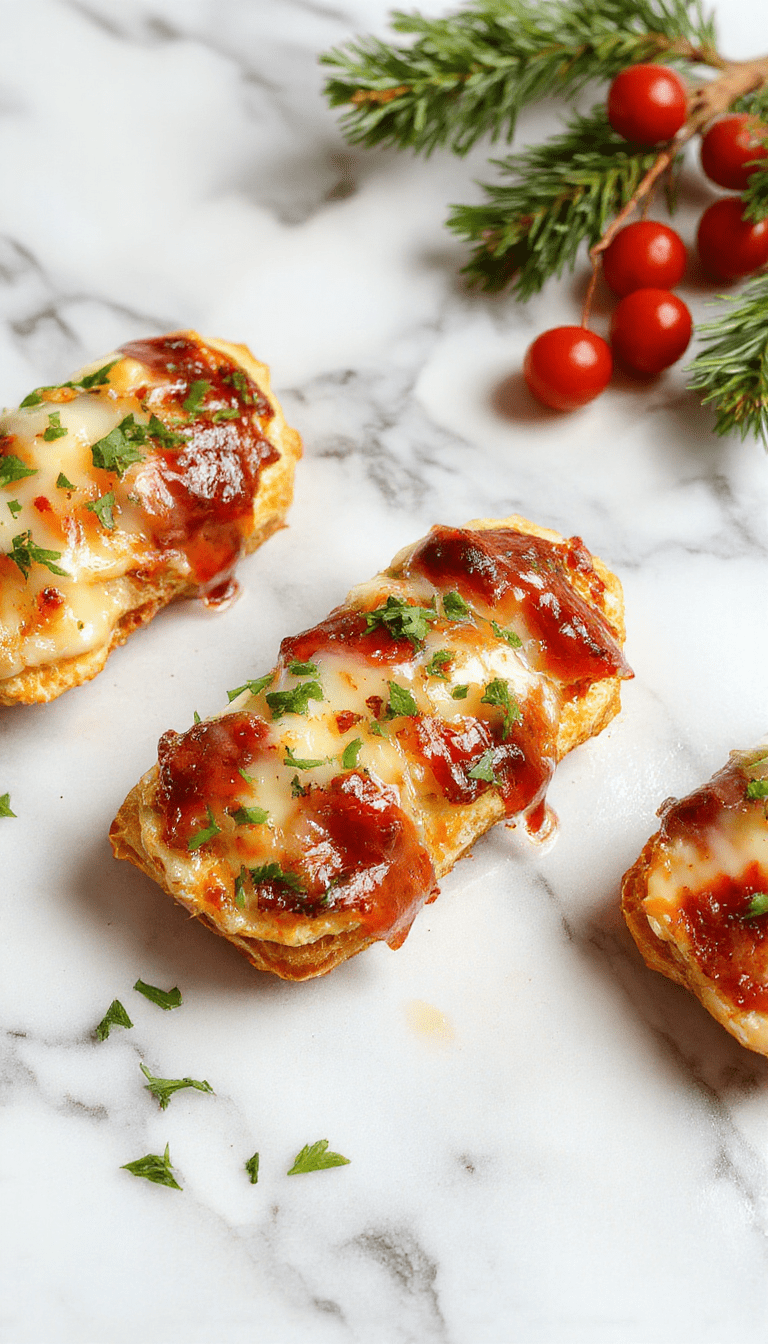 Colorful platter featuring an assortment of holiday appetizers including stuffed cherry tomatoes, vegetable skewers, mini bruschettas, and cheese platters, garnished with fresh herbs and festive decorations, styled on a rustic wooden table with warm lighting.