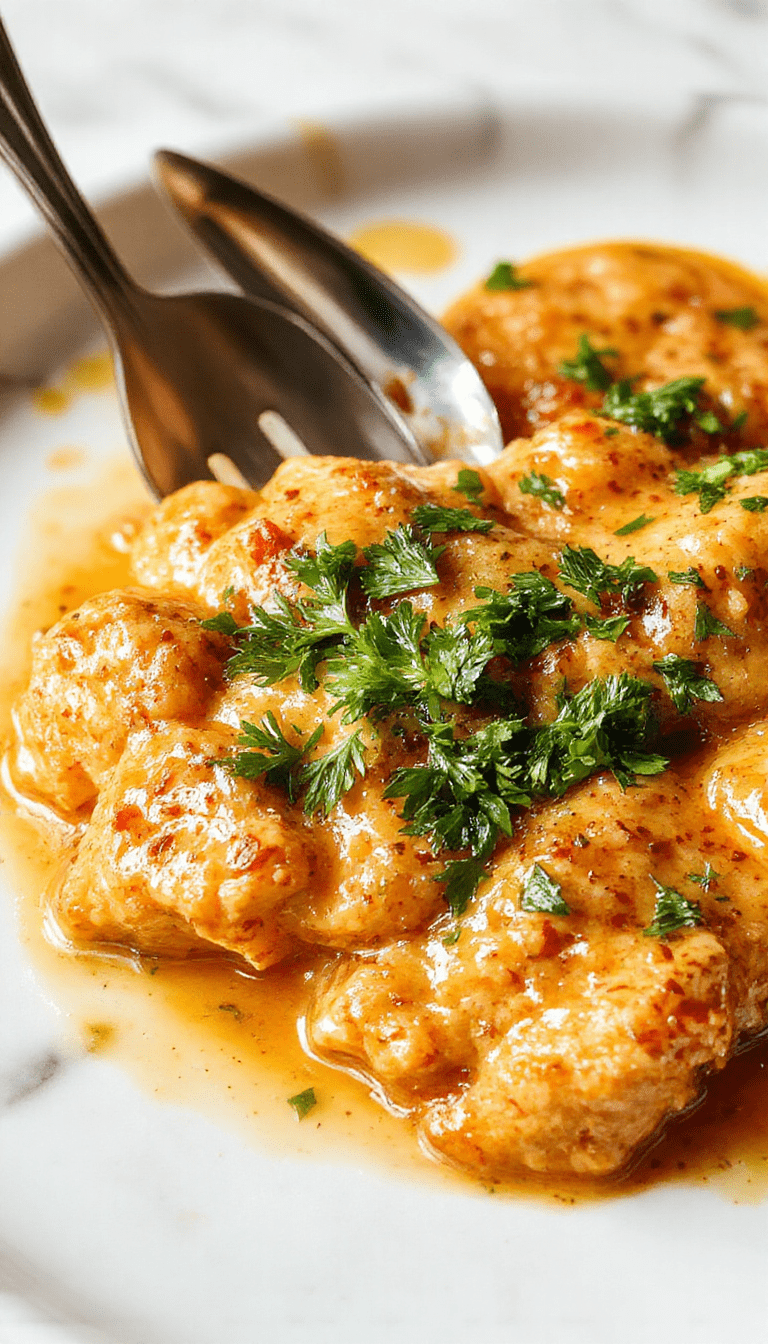 A vibrant plate of homemade butter chicken with tender chicken pieces coated in rich orange creamy sauce, garnished with fresh cilantro, served alongside fluffy basmati rice, all on a rustic wooden table with a spoon and naan bread.